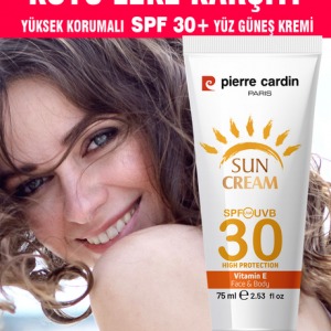 SPF 30 Leke Karşıtı Yüksek Koruyucu Yüz Güneş Kremi 75 ML Normal Ve Kuru Ciltler İçin